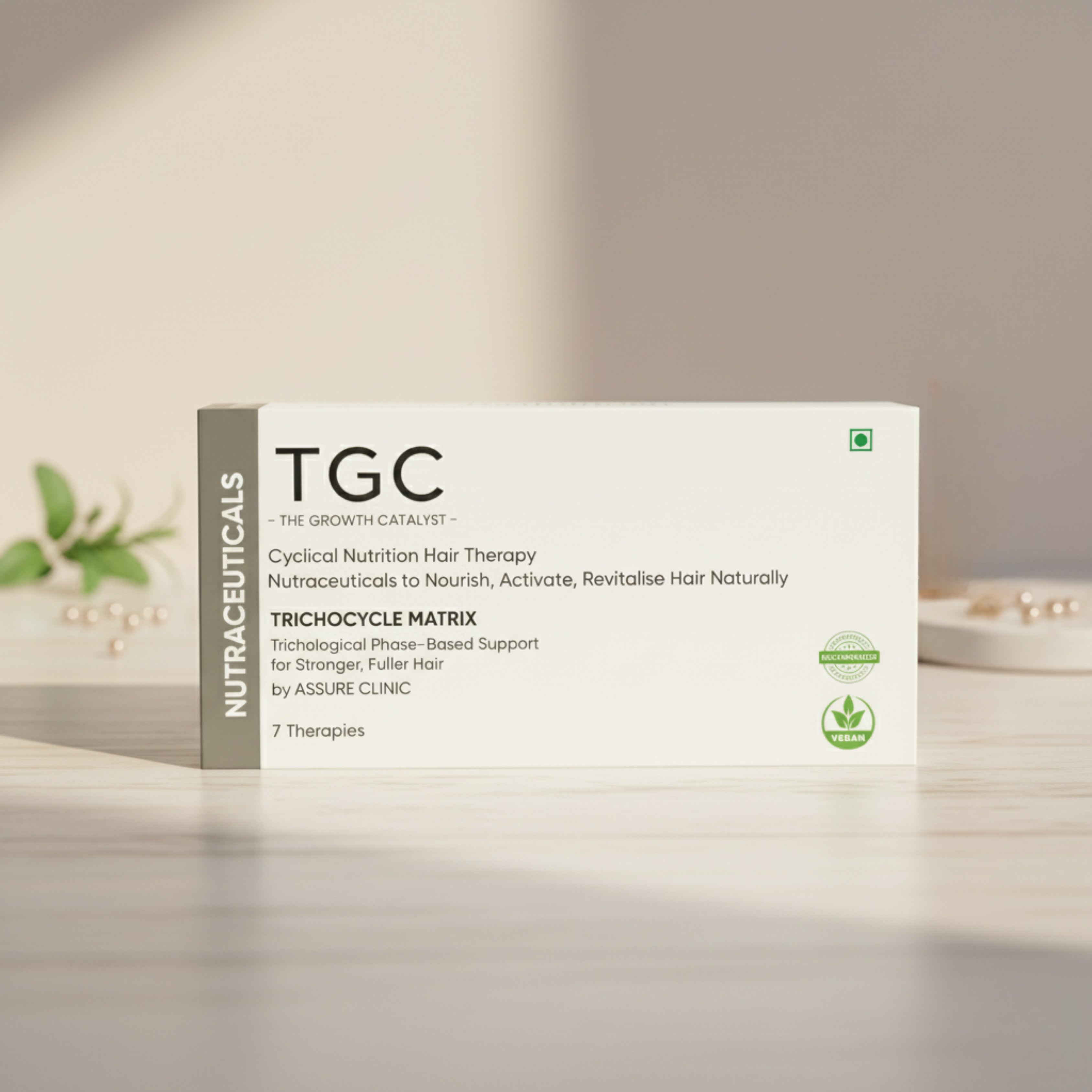 TGC Complete Hair Care Kit – Strengthen, nourish & thicken your hair from root to tip. Shampoo, Conditioner & Serum + Trichocycle Nutrition in one monthly routine.