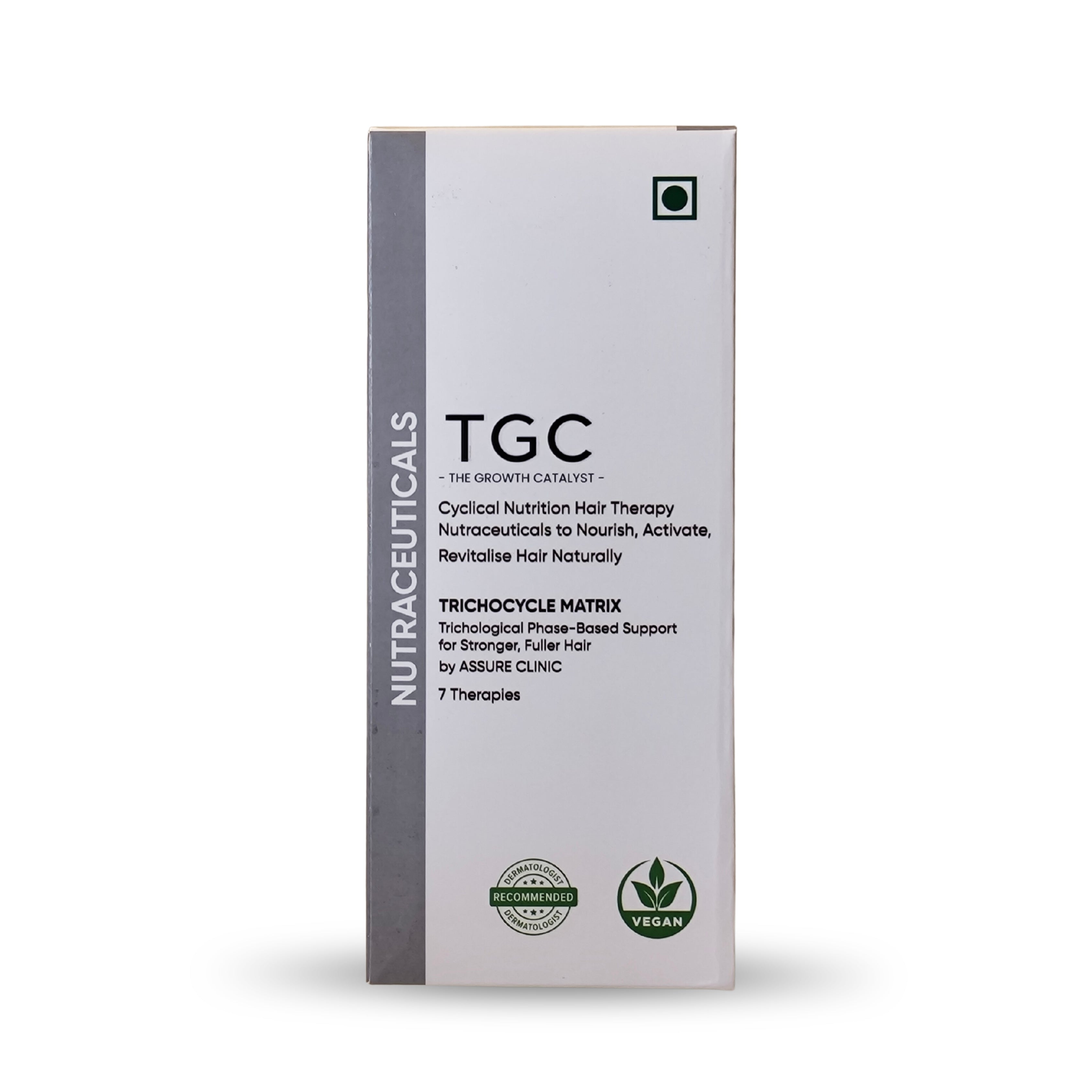 TGC Complete Hair Combo - Shampoo, Conditioner & Serum + Trichocycle Nutrition in one monthly routine | 30-Day Hair Regrowth Therapy for Men & Women