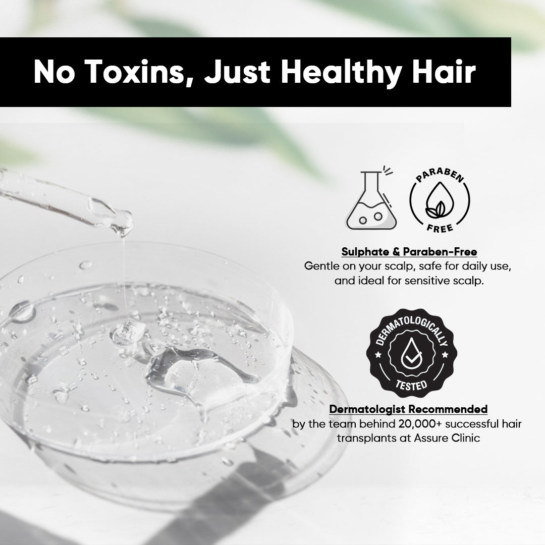 TGC The Growth Catalyst by Assure Clinic l Thick Pro Shampoo & Conditioner Set – Volumizing, Strengthening Formula for Fuller Hair l Sulphate-Free, Paraben-Free l Procapil, Argan Oil – 2 x 140ml